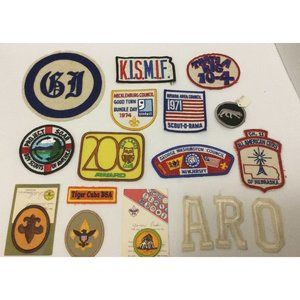 Lot 17 Vintage Miscellaneous Scouts Random Shirt Jacket Hat